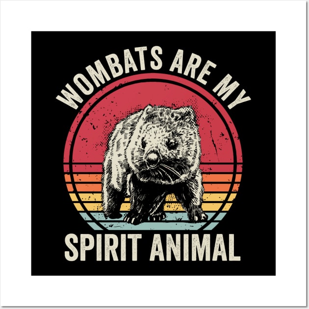 Wombat Is My Spirit Animal Wall Art by Visual Vibes